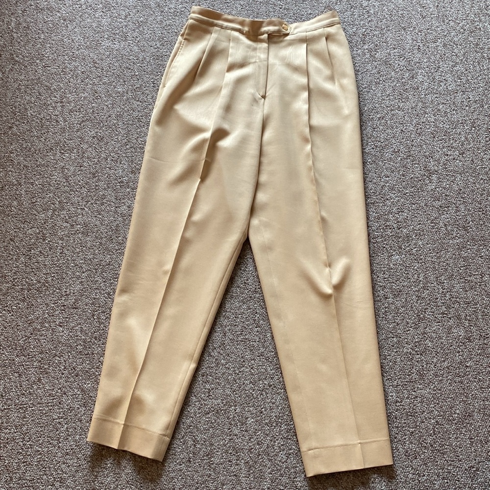 Giorgio San Angelo Vintage Butter Yellow Pantsuit Women’s 14 Pastel Power Set - Picture 5 of 15